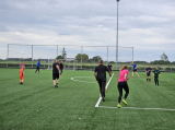 Laatste training S.K.N.W.K. JO11-1JM (partijtje tegen de ouders) van maandag 27 mei 2024 (98/137)